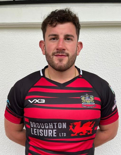 Hywel Baker - two first-half tries for Tenby United flanker